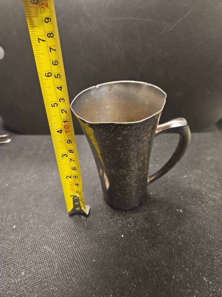 Antique Benedict Indestructo Sheffield 1918 Nickel Silver Mug Cup #1384