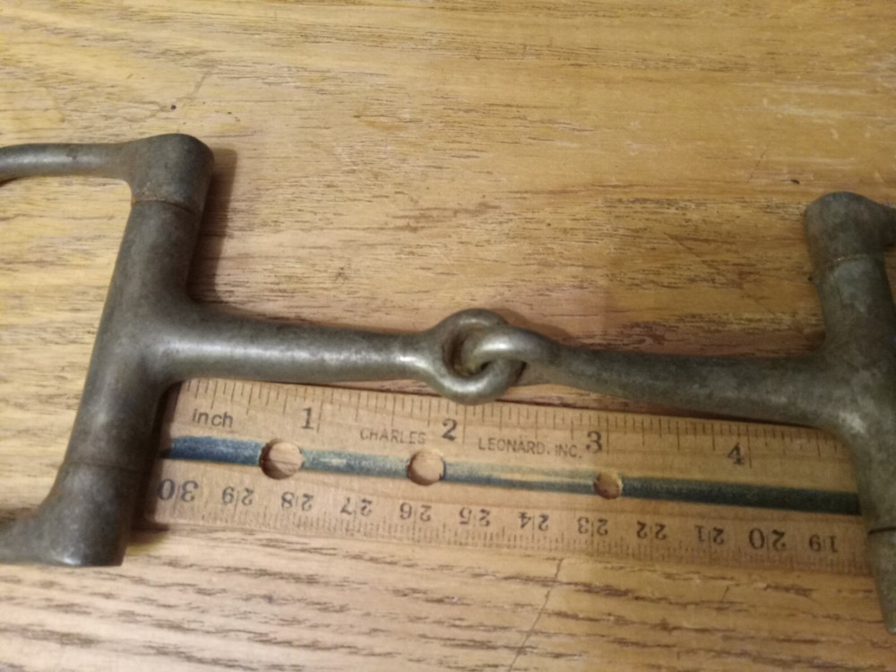used D-ring snaffle bit 4 1/2 in mouth