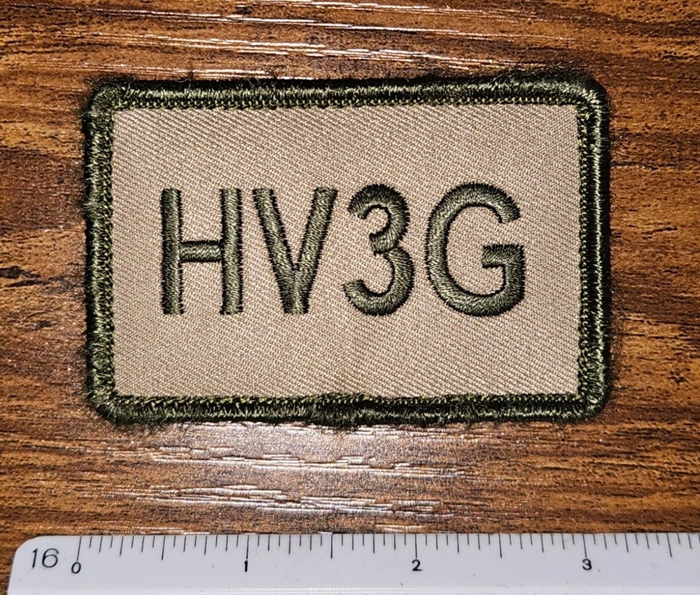 HV3G Velkro Back Tactical Uniform Morale Patch
