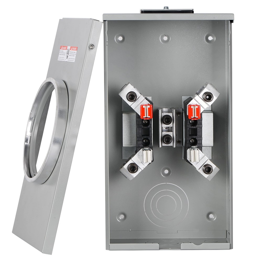 200 Amp Single Phase,3 Wire,4 Jaw,600 Volt Maximum 10,000 Air Socket