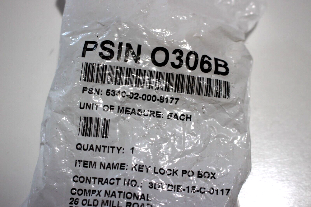 KEY LOCK FOR MAILBOX O306B 2 KEYS