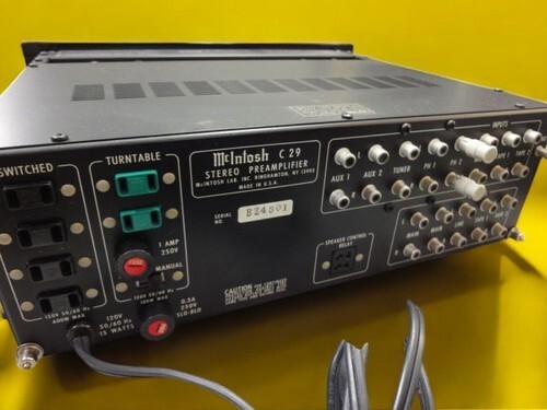 McIntosh C29 Solid State Stereo Preamplifier Beauty Working　w/wood case