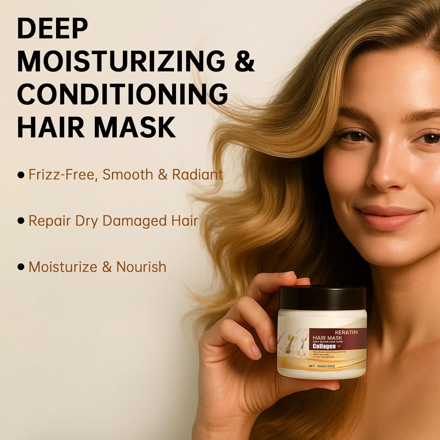 Tratamiento De Keratina En Crema Para Alisar El Cabello Hidrata Repara El Pelo