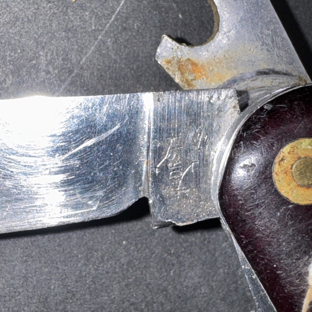 Vintage 8 Function Utility Knife Marks ORS Inlaid