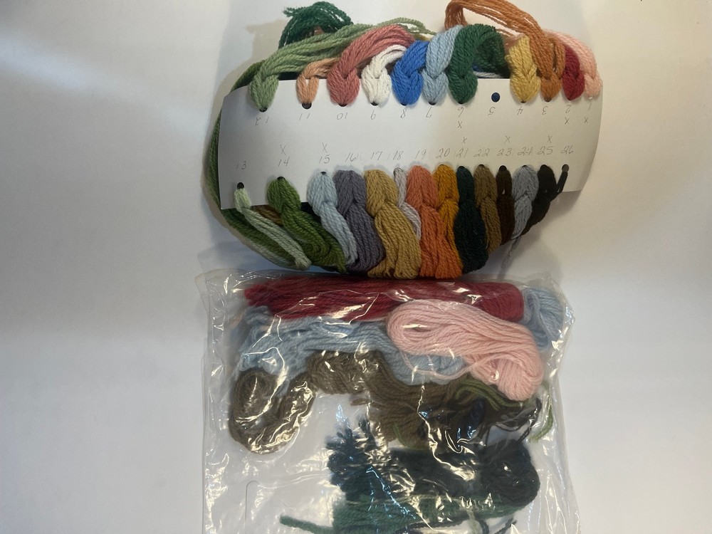 Dimensions Needlepoint Kit #2439 "Razzberry Creek" - Started