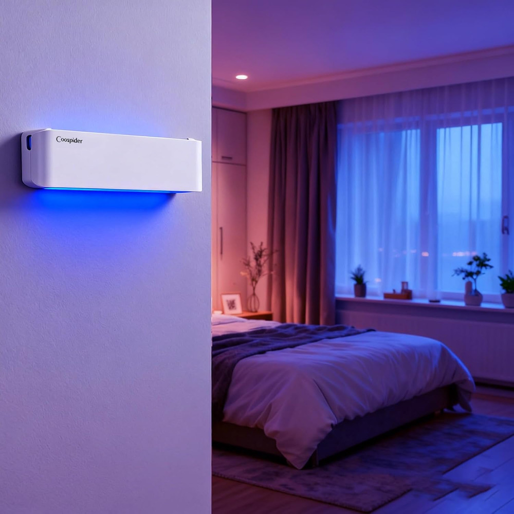 2 Pack Fly Trap Indoor Fruit Fly Traps Wall Sconce UV Fly Light Bug Catcher for