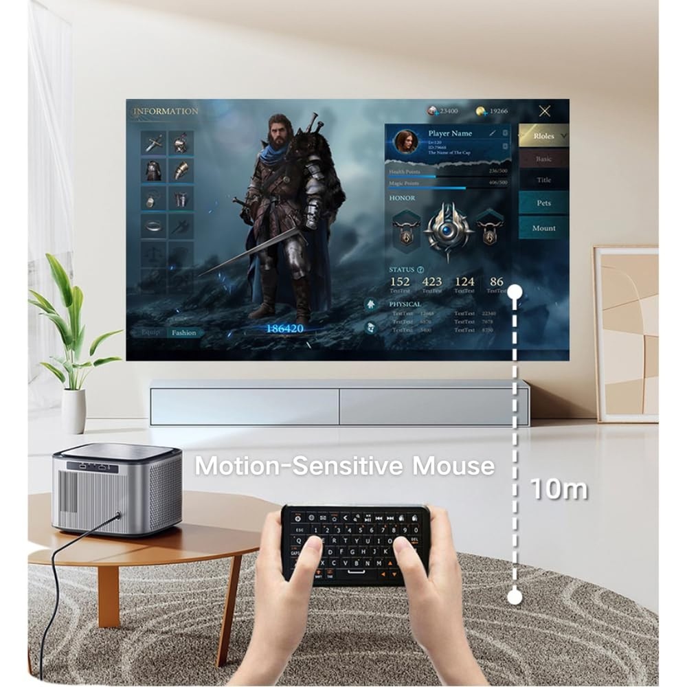 Winmax B1 Pro Mini Wireless Keyboard with Solid-State Retro Clicky Keycaps,84...