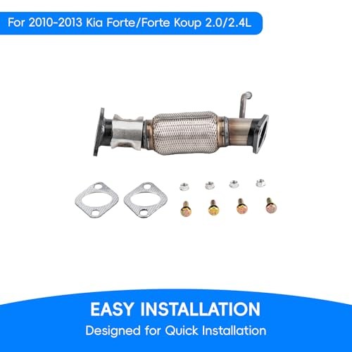 Stainless Steel Exhaust Flex Pipe Fit For 2010 for Forte / Forte Koup 2.0L,2.4L