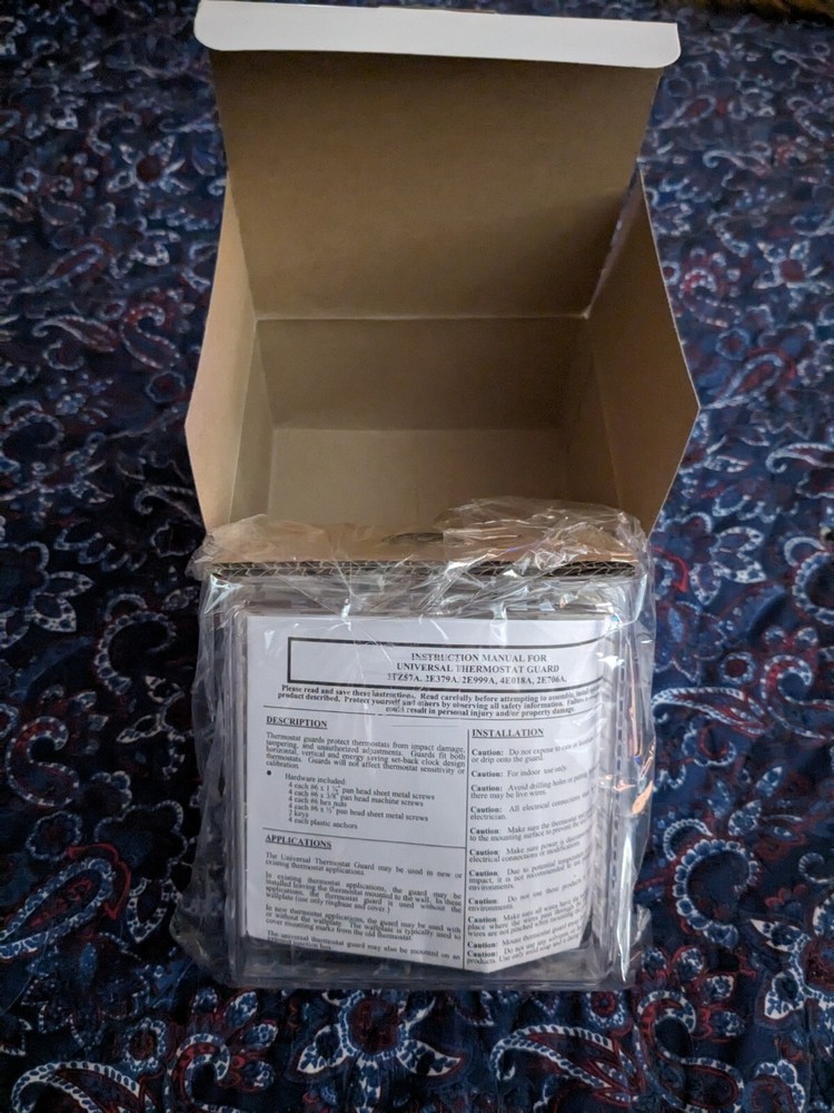 Grainger Locking Thermostat Cover 3TZ57A