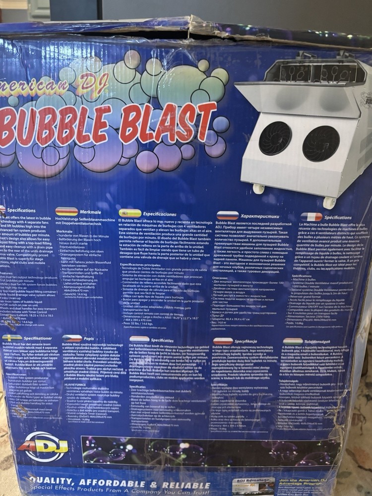 American DJ Bubble Blast