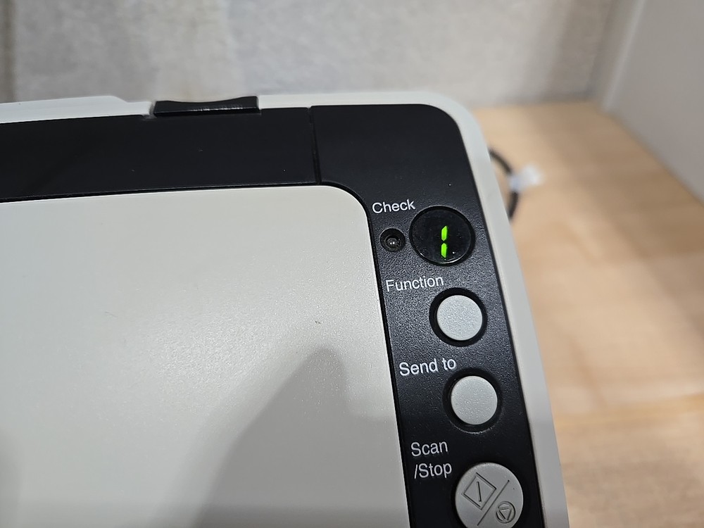 Fujitsu FI-6130 Duplex Document Color Scanner w/AC Adapter UNTESTED POWERS ON
