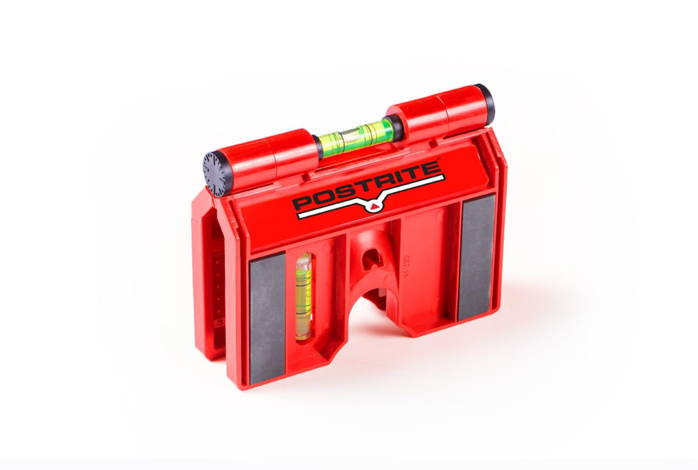 - 340 Postrite Post Level - Adjustable Folding Post Level - For Use on Posts and