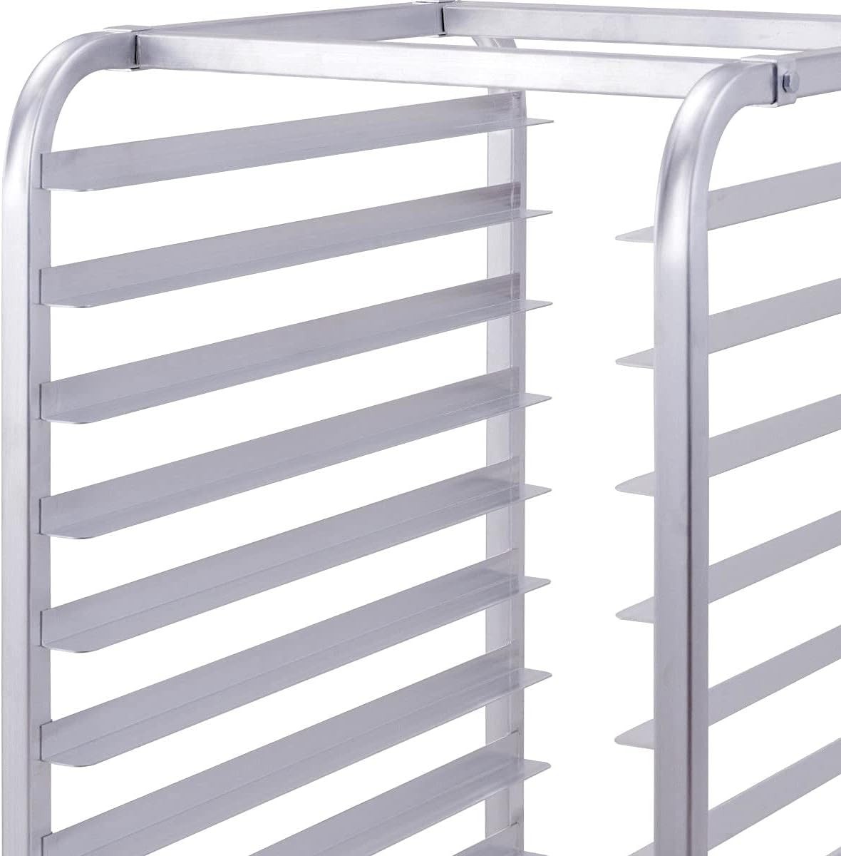 Costway 10 Sheet Aluminum Bakery Rack Rolling Commercial Cookie Bun Pan Kitchen