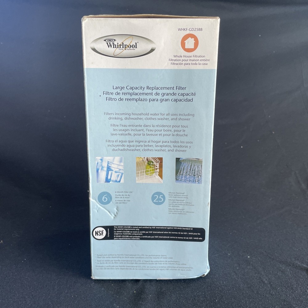 Whirlpool Large Capacity Replacement Filter WHFK-GD25BB