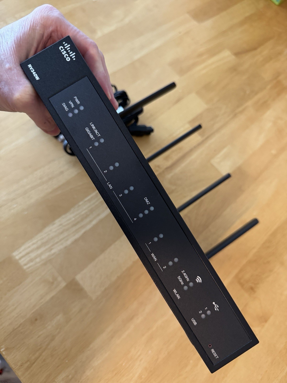 Cisco RV340W Wireless AC Dual WAN Gigabit VPN Router With Original Power Supply