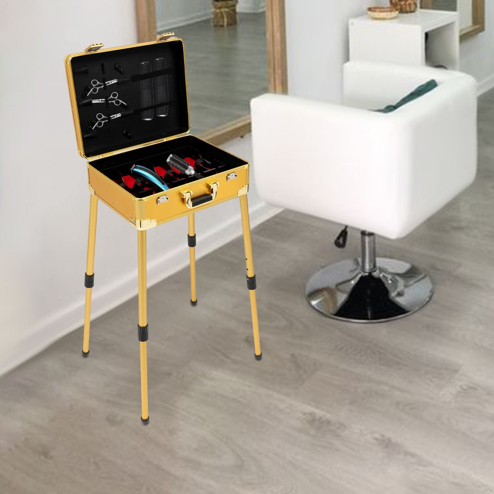 Barber Case Mobile Barber Station Professional Barber Toolbox Adjustable Height