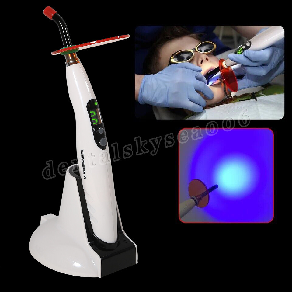 Woodpecker Style Wireless Cordless LED Dental Curing Light Lamp Teeth Whitening
