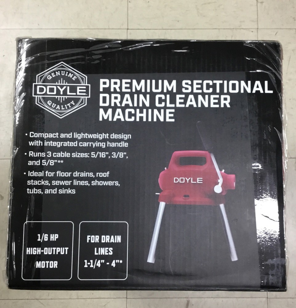 Genuine Doyle Quality Premium Section Drain Cleaner Machine -Harbor Freight ￼