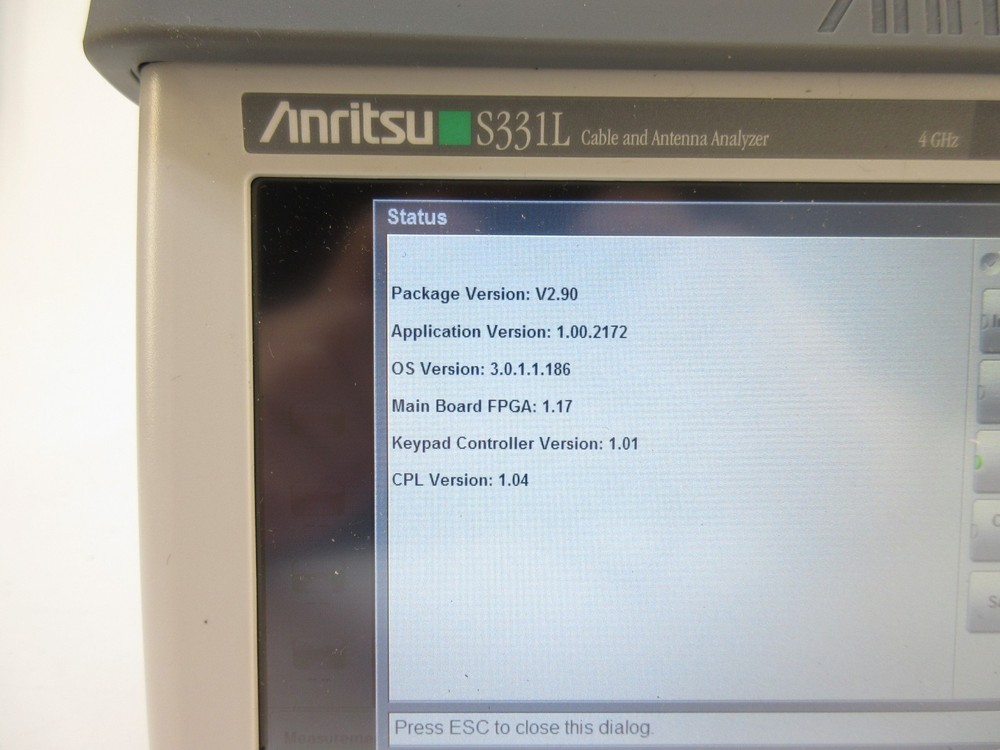 Anritsu S331L Site Master 4GHz CBL & Ant. Analyzer, w/ Phase Cable, more