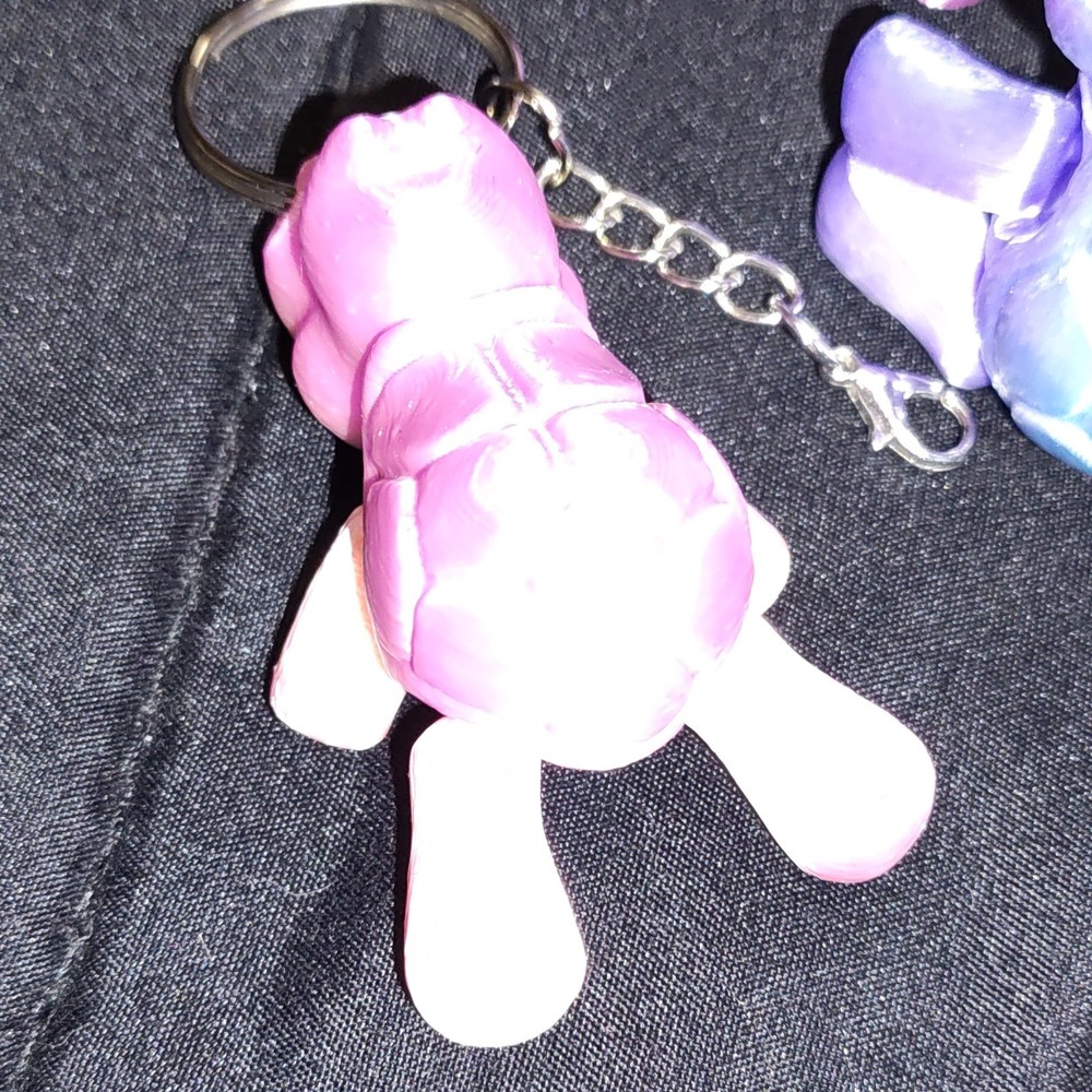 Handmade Colorful Plastic Turtle Keychain Lot