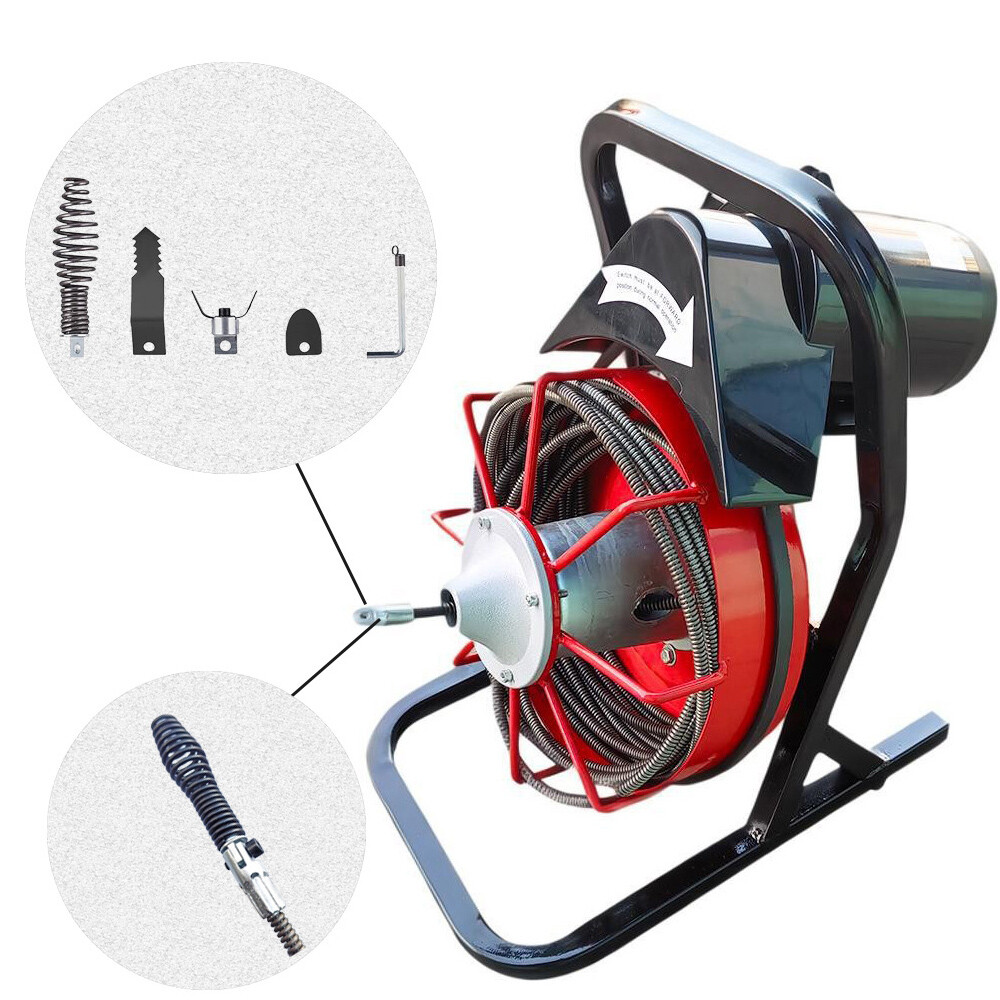 4- Piece Set SEWER SNAKE AUGER BITS DRAIN CLEANER BITS CUTTERS Pipe Tools Kit ↲