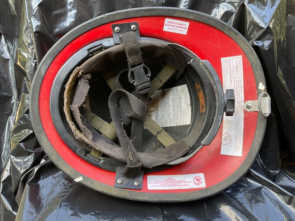 Vintage Red Fireman’s Firefighter Helmet