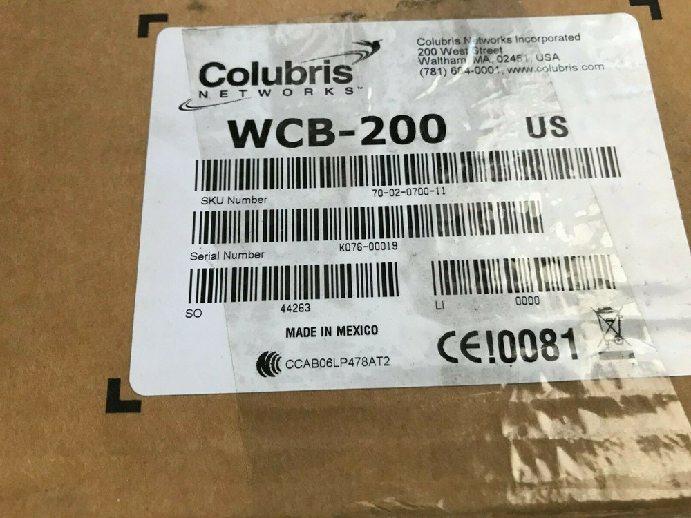 COLUBRIS NETWORKS WCB-200 COMPUTER NETWORKING. MODULE