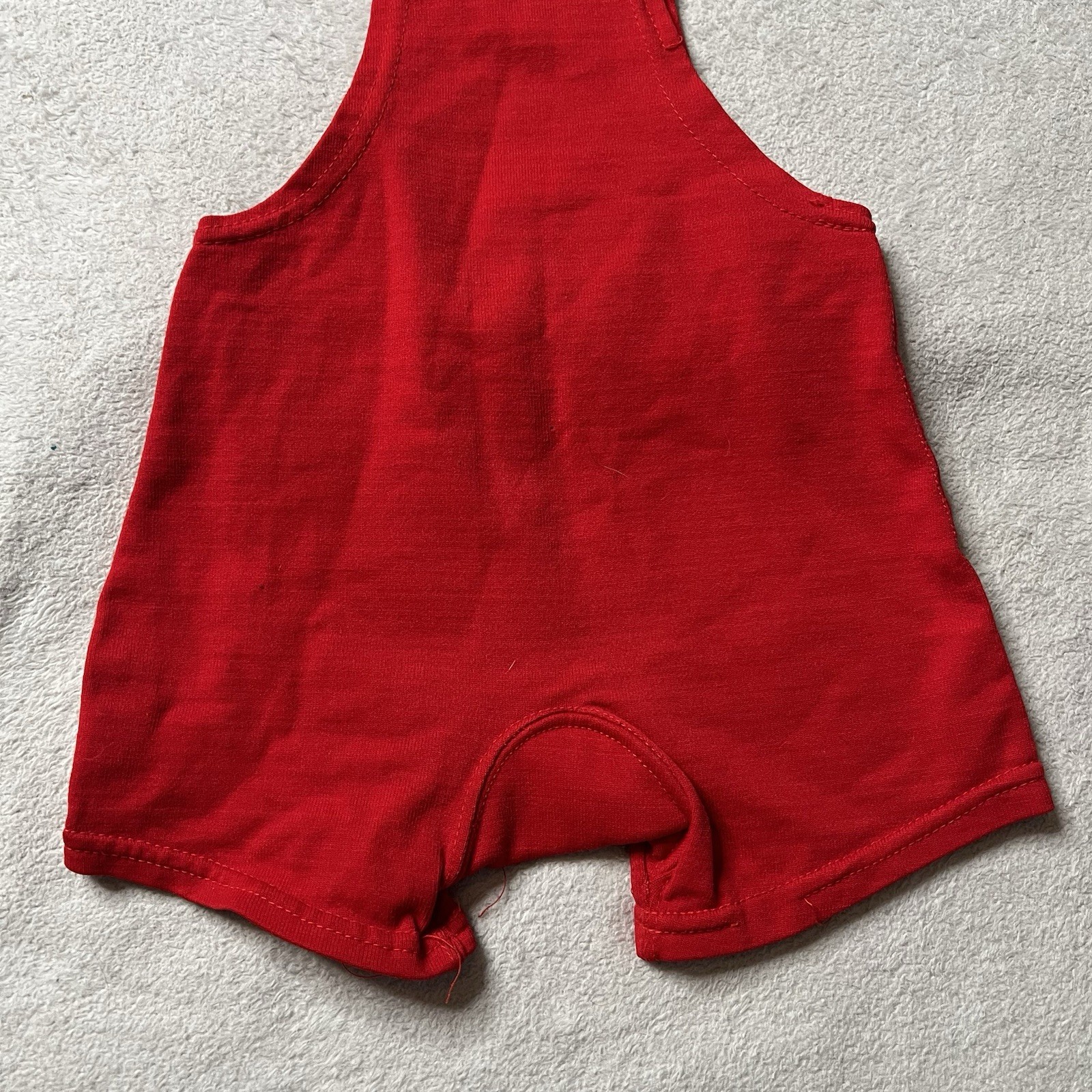 Vintage 1950's Iowa Sports Supply Youth Singlet Uniform Gym Class Sports Red 28
