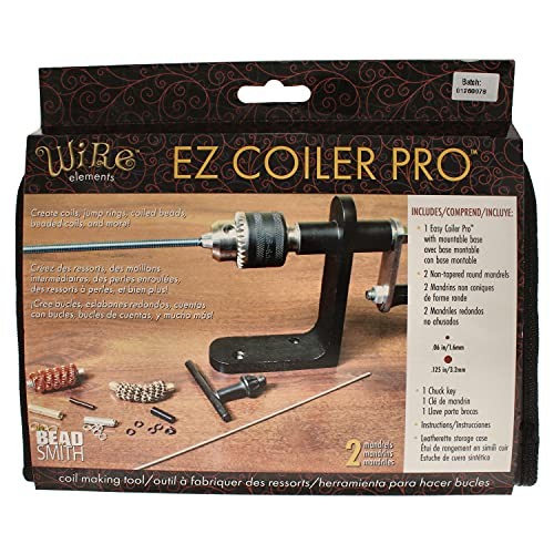 EZ Coiler Pro – Wire Elements – Includes Mountable Base, Chuck Key, 2 Mandrels