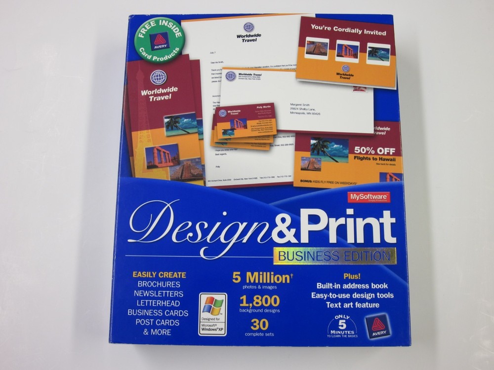 MySoftware Design & Print Business Edition For (Windows 98 ME 2000 XP)