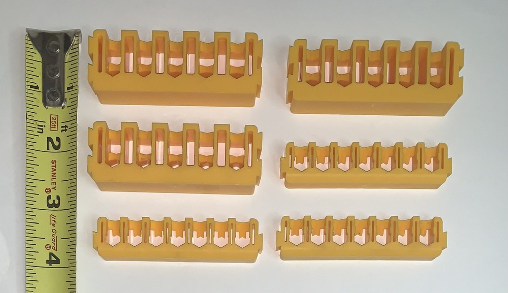 DEWALT TOUGH CASE INSERT BIT HOLDER X6 RACKS YELLOW STORAGE RACK NO BITS