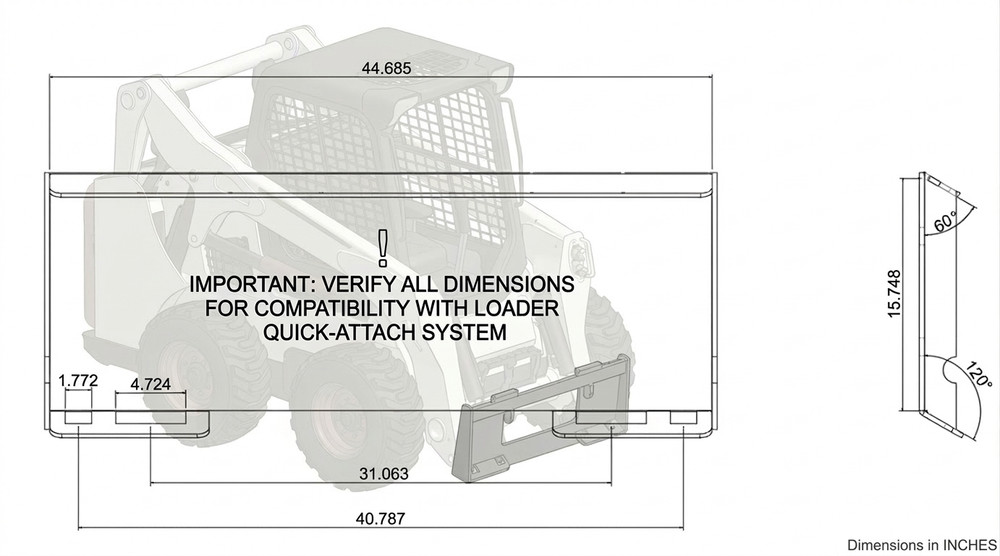 Root Digging Move Tree Transplanter, Convertible Root Removal fit bobcat loader