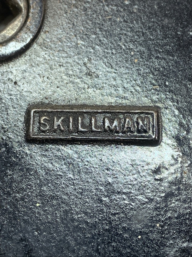 Skillman Antique Mortise Interior Door Lock W/Back Plates Spindle Knobs Screws