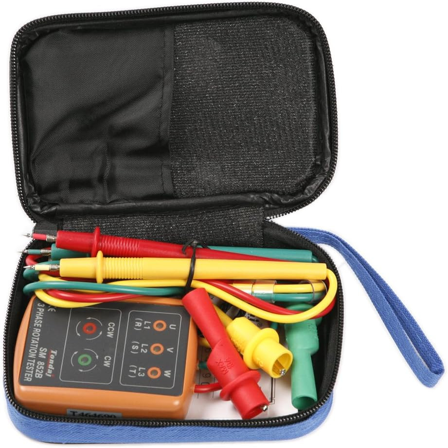 3 Phase Sequence Presence Rotation  Indicator Detector Meter with LED and Buzzer