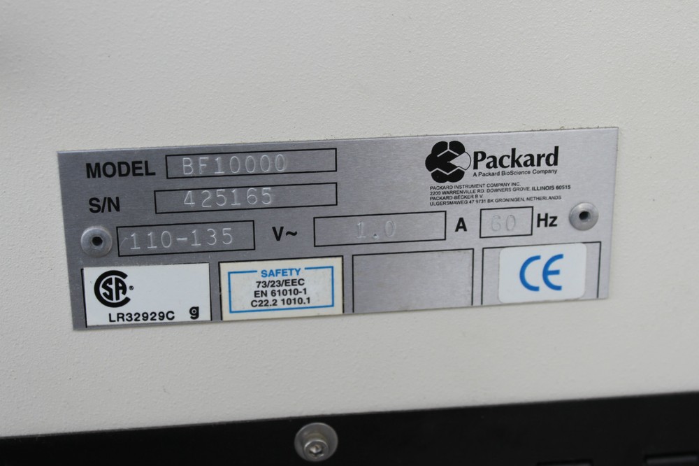 Packard BF10000 Fluorocount w/ A3000PI 150 watt Halogen Light Source