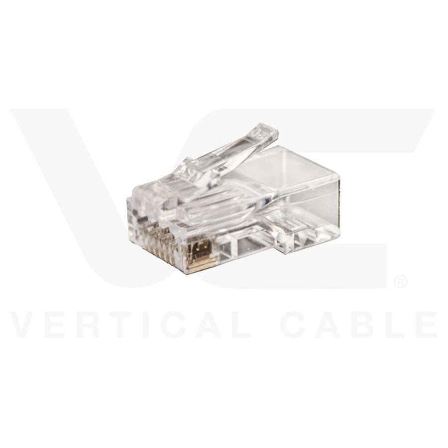 Vertical Cable RJ45 Professional Crimping Tool and 100 pcs CAT6 Connector Bundle