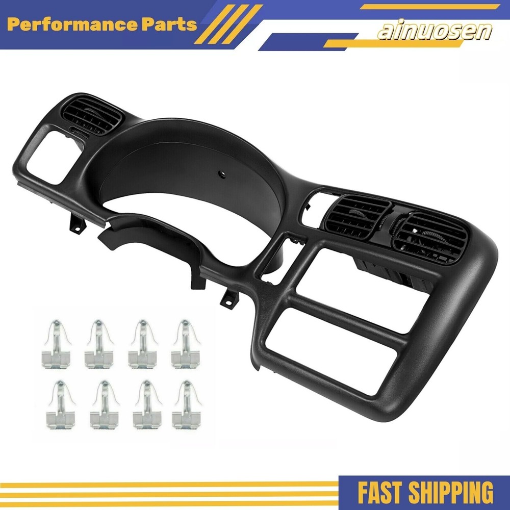 Black Dash Trim Bezel Fit For 1998-2004 Blazer Jimmy Sonoma S10 Bravada New