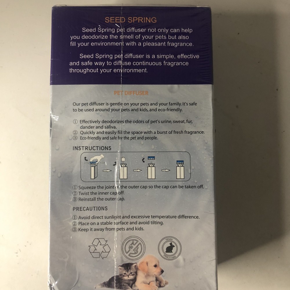 Seed Spring Pet Odor Eliminator Diffuser Odor Removal