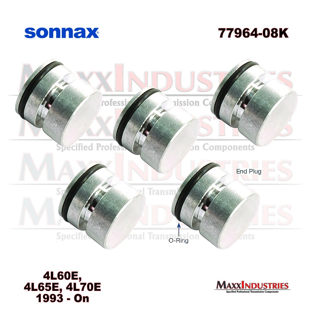 Sonnax 4L60-E, 4L65-E, 4L70-E 3-4 Relay O-Ringed End Plug Kit 77964-08K