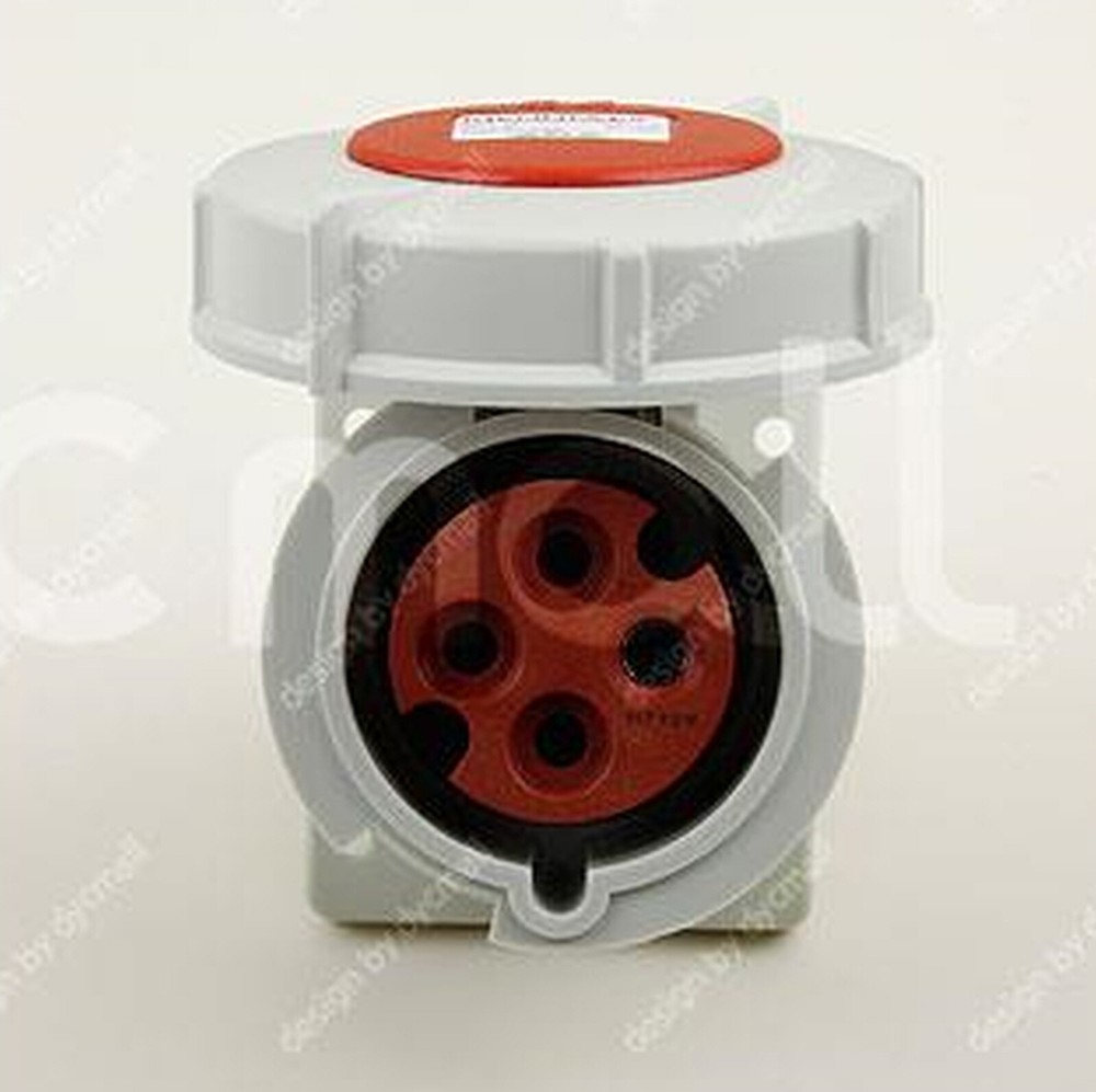 MENNEKES TYP 2123A [IP67 440V 32A 3h 3P+E] Panel mounted receptacle socket