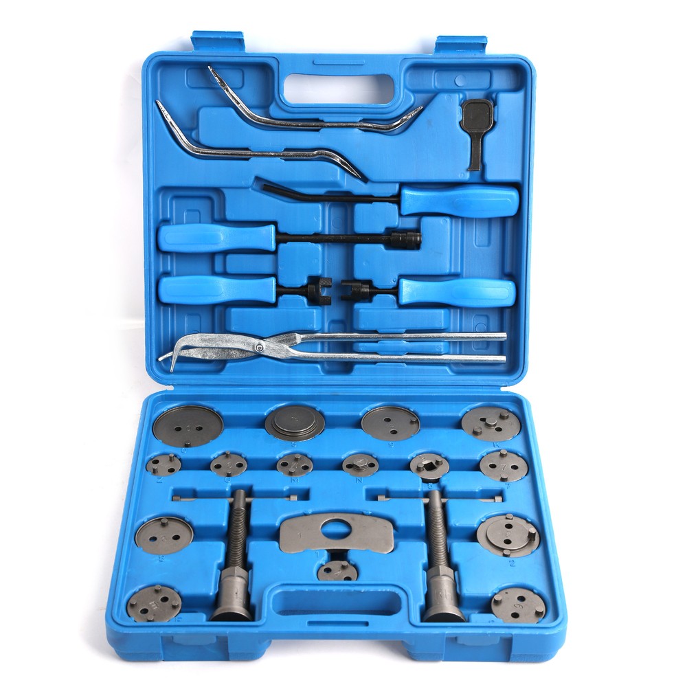 18pc Brake Caliper Tool Set & 8 Pc Drum Brake Tool Kit Removal & Installation