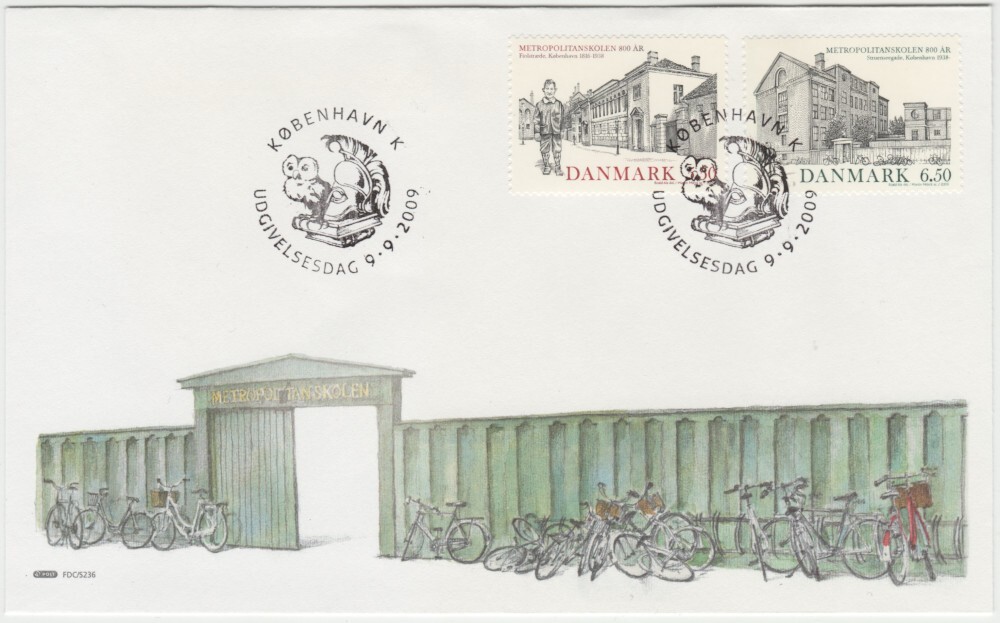 Denmark FDC 2009, Architecture, mint