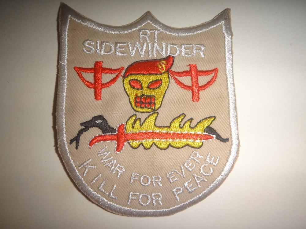Vietnam War US 5th SFG RT SIDEWINDER War Forever Kill For Peace Patch
