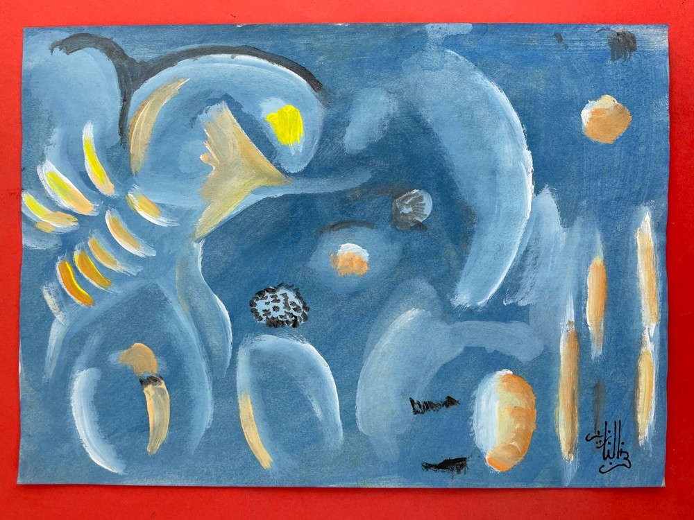 Fahrelnissa Zeid Drawing on paper (Handmade) signed