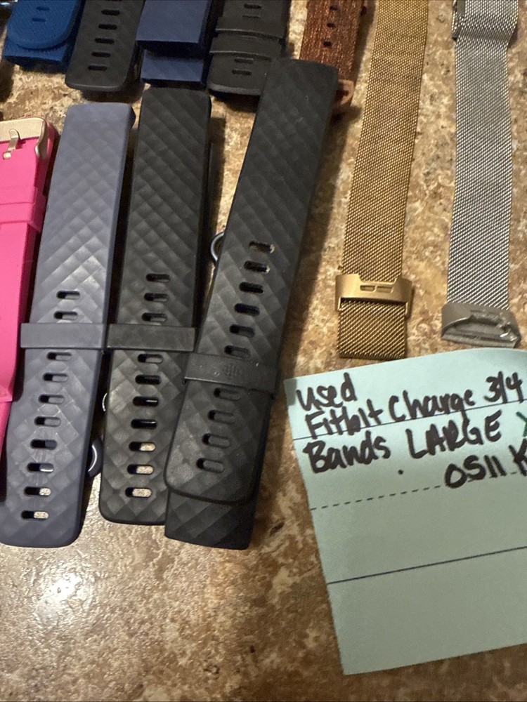 X20 LARGE Fitbit Charge 3 and 4 Soft Replacement Bands Sport Strap