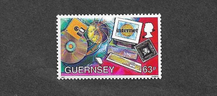 THE INTERNET SCIENCE COMMUNICATION TECHNOLOGY MNH GUERNSEY SINGLE  1998