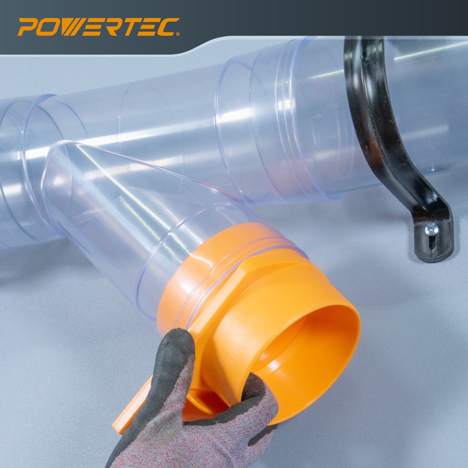 POWERTEC 70306 4 Inch Dust Collection Fittings Network with Hose Splice