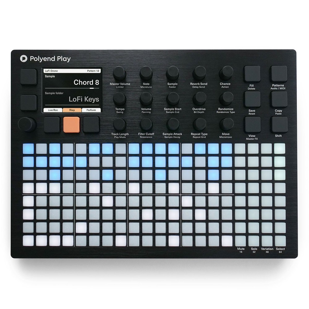 Polyend Play Sample and MIDI Based Groovebox with 8 Audio, 8 Poly MIDI tracks
