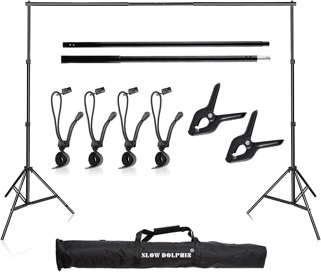 10x7ft(WxH) Heavy Duty Backdrop Stand Kit Photography Studio Background Support