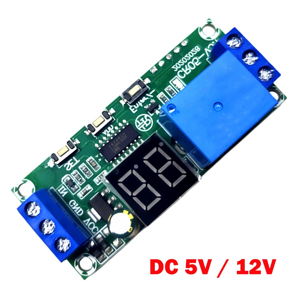DC 5V/12V Multifunction Digital Time Infinite Delay Switch Timer Relay Module US